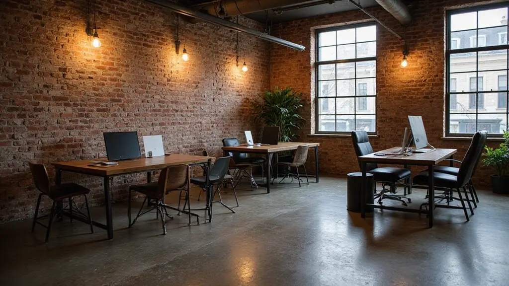30 Industrial Home Office Ideas with Brick