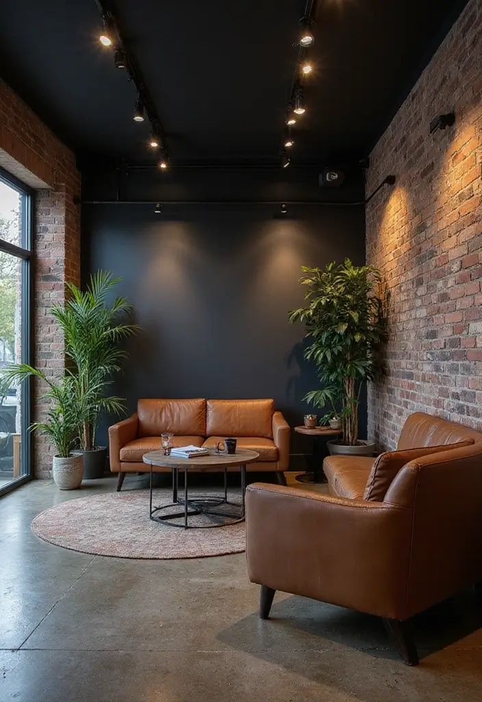 30 Moody Home Office Ideas with Dark - 19. Underground Vibe