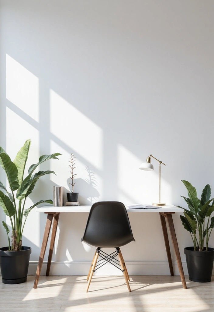30 Moody Home Office Ideas with Dark - 4. Dark Minimalism