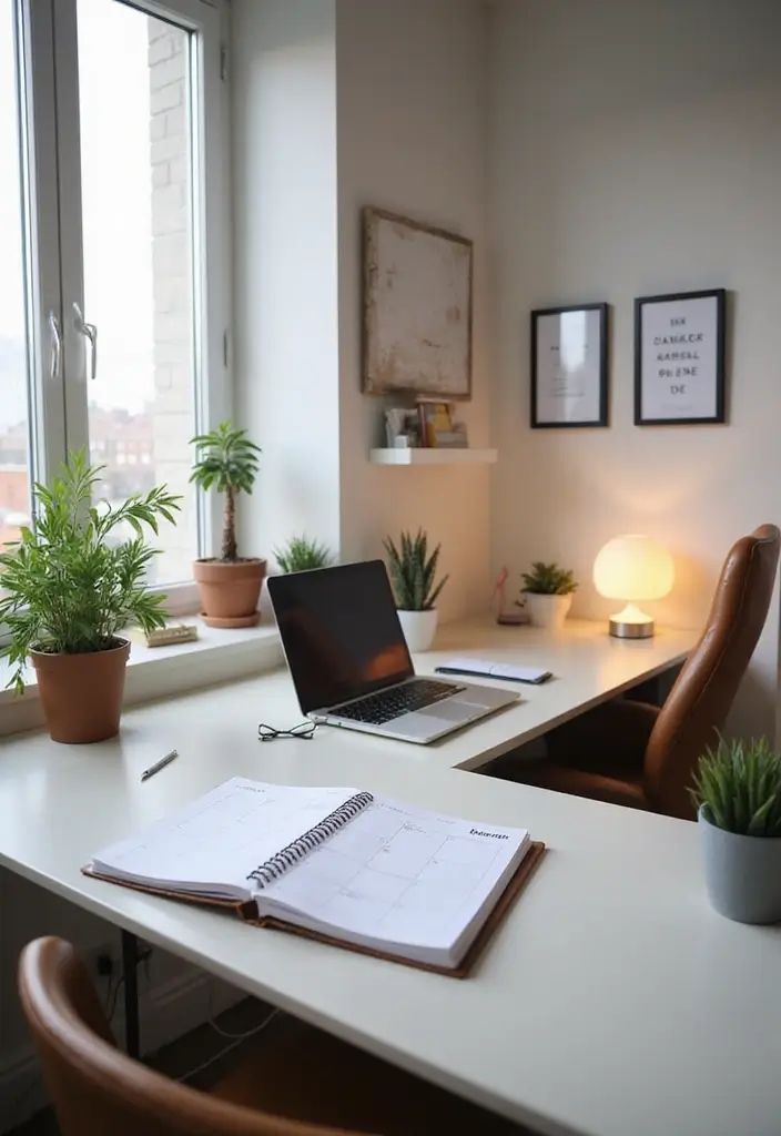 30 Narrow Home Office Layout Ideas for the Smallest Corners - 30. Daily Organization Techniques
