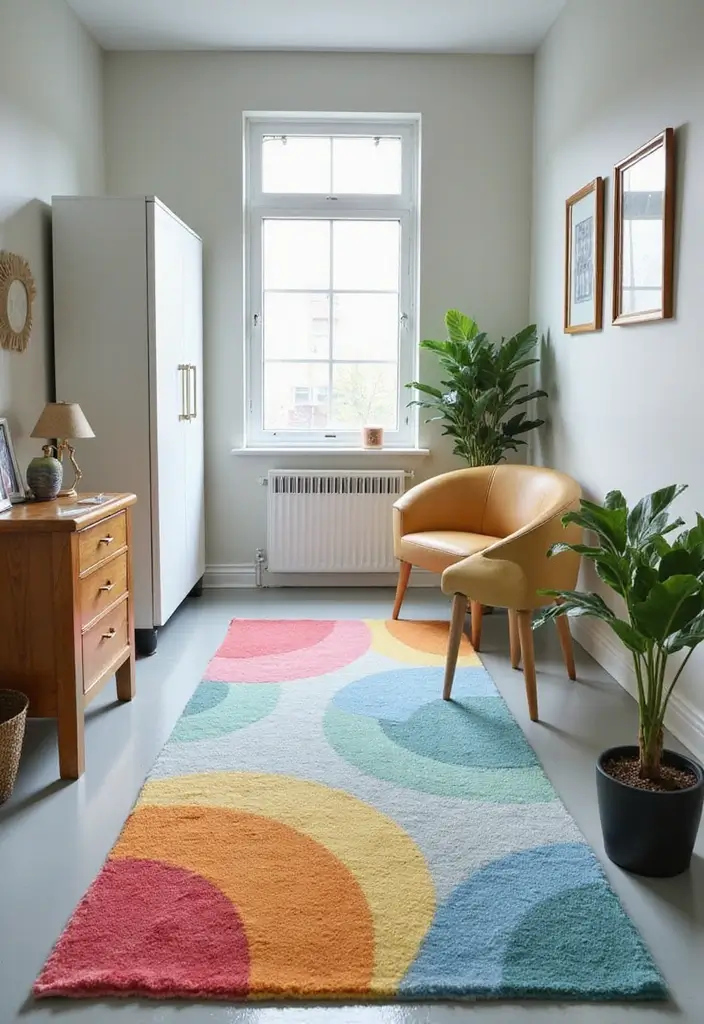 30 Nurse Office Decor Ideas to Keep the Space Calm and Supportive - 11. Calming Colorful Rugs