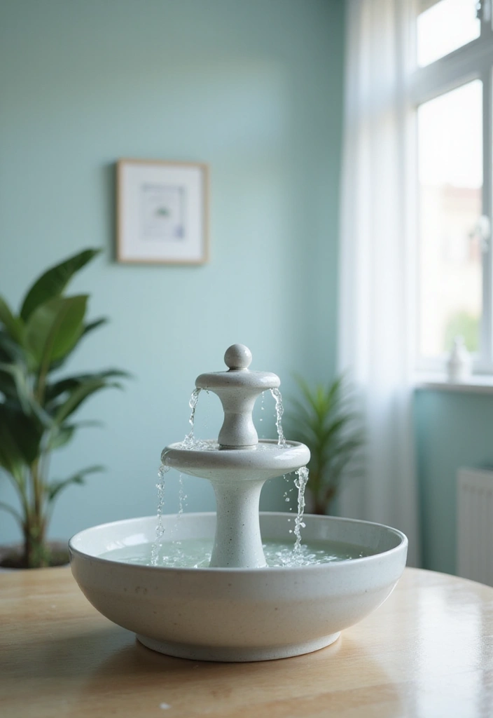 30 Nurse Office Decor Ideas to Keep the Space Calm and Supportive - 28. Calm Blue Water Features