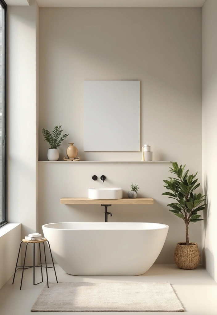 30 Office Bathroom Decor Ideas So It Doesn’t Feel Like… an Office Bathroom - 6. Minimalist Decor