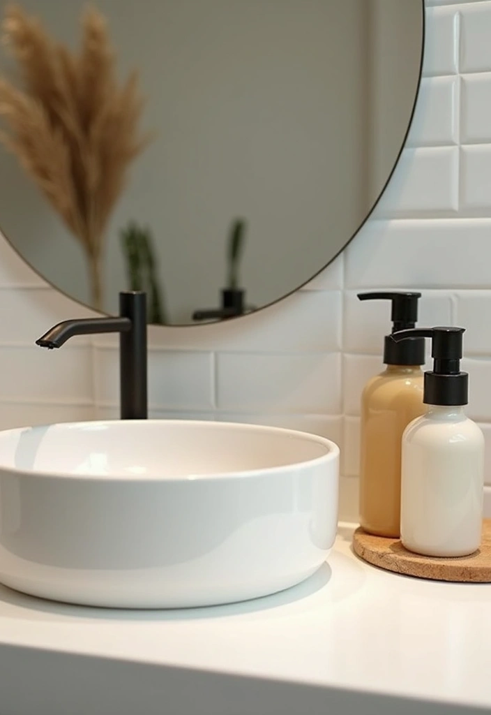 30 Office Bathroom Decor Ideas So It Doesn’t Feel Like… an Office Bathroom - 7. Eco-Friendly Soap and Lotion Dispensers