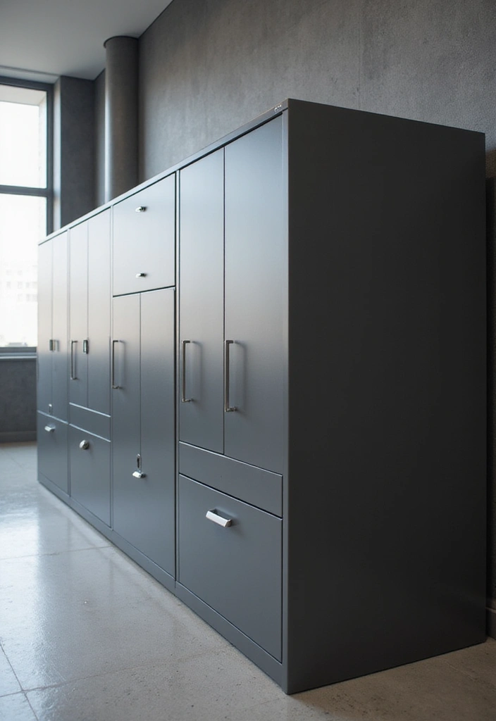 30 Office Cabinet Design Ideas to Hide Every Mess - 16. Lateral Filing Cabinets