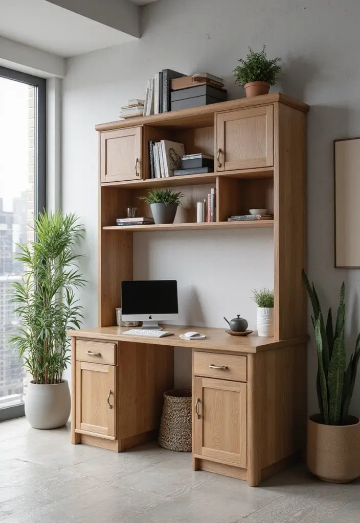 30 Office Cabinet Design Ideas to Hide Every Mess - 26. Ergonomic Office Cabinets