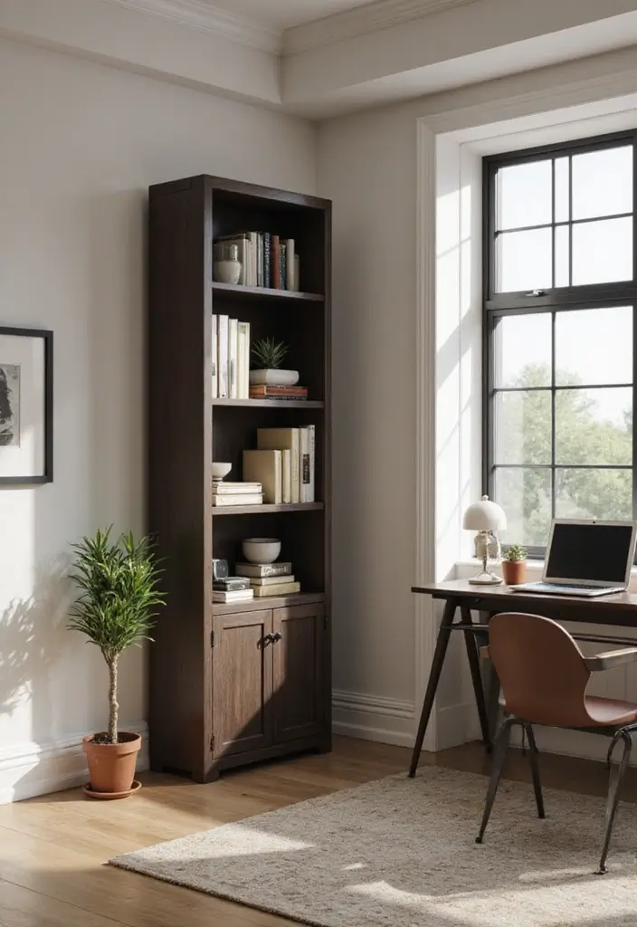 30 Office Cabinet Design Ideas to Hide Every Mess - 30. Compact Cabinets