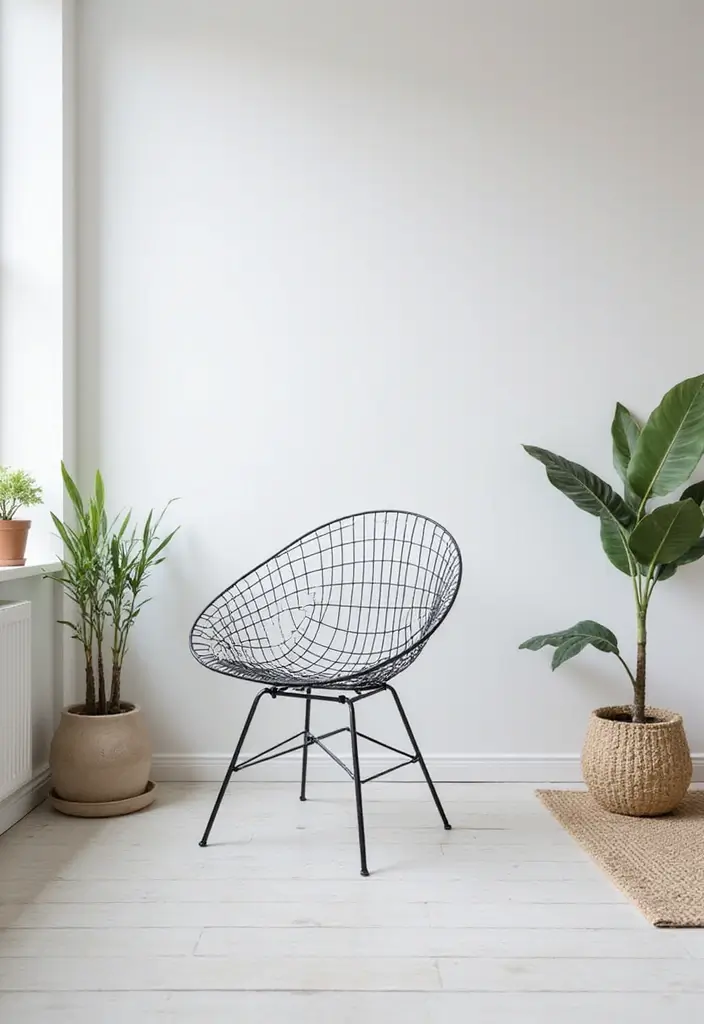 30 Office Chair Ideas That Are Cute AND Ergonomic - 11. Minimalist Wire Chairs for an Open Feel