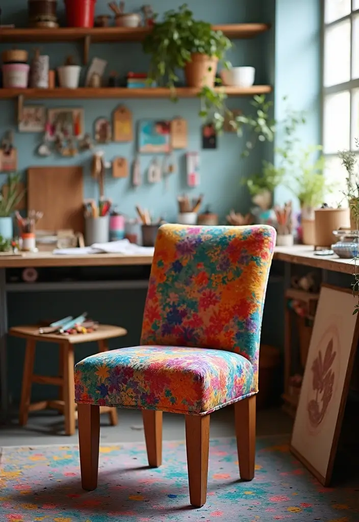 30 Office Chair Ideas That Are Cute AND Ergonomic - 14. Creative Crafting Chairs
