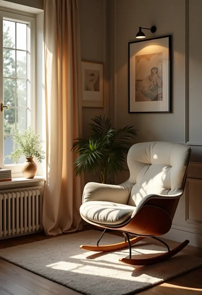 30 Office Chair Ideas That Are Cute AND Ergonomic - 17. Stylish Rocking Chairs for Relaxation