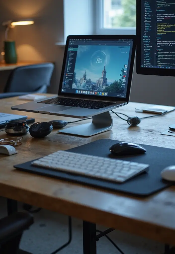 30 Office Desk Inspiration Pics That’ll Make You Redecorate Today - 15. Integrated Tech Station