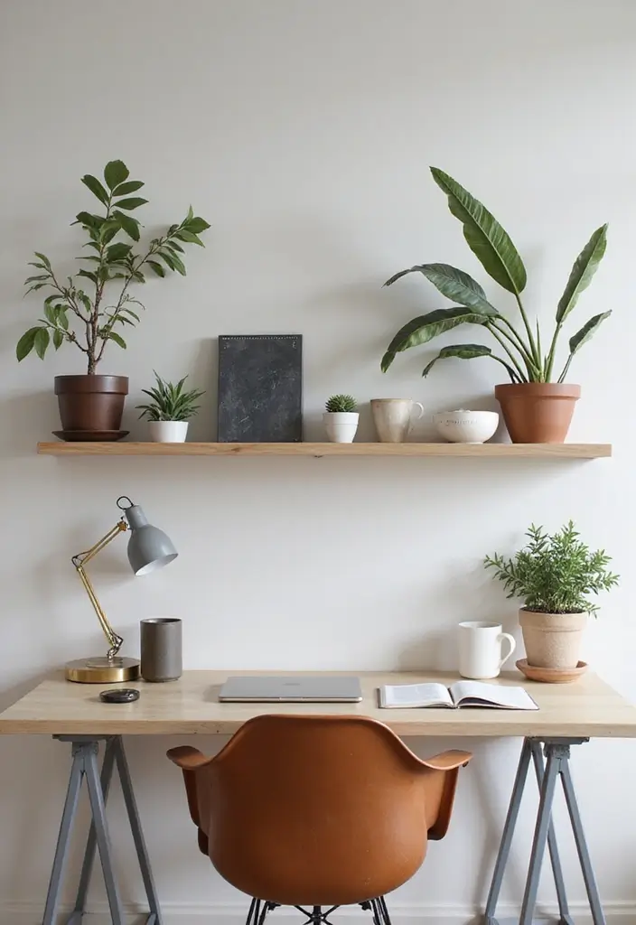 30 Office Desk Inspiration Pics That’ll Make You Redecorate Today - 23. Balanced Symmetry