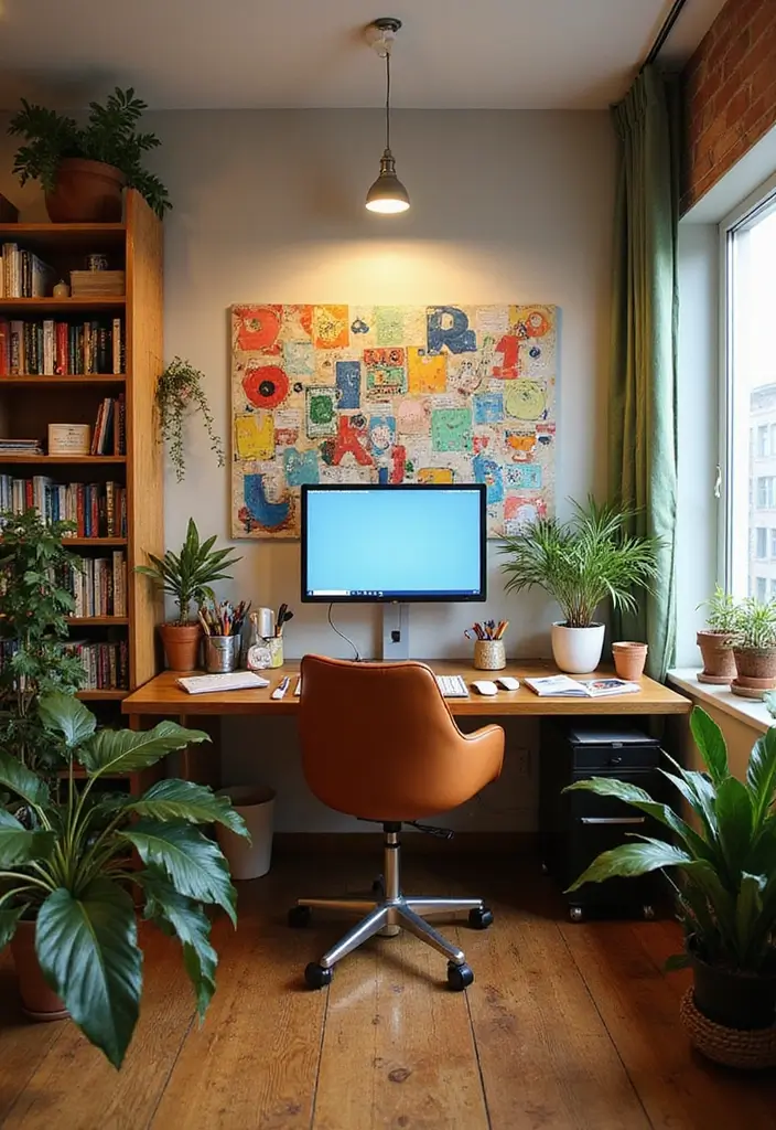 30 Office Desk Inspiration Pics That’ll Make You Redecorate Today - 29. Dynamic Creativity Zone