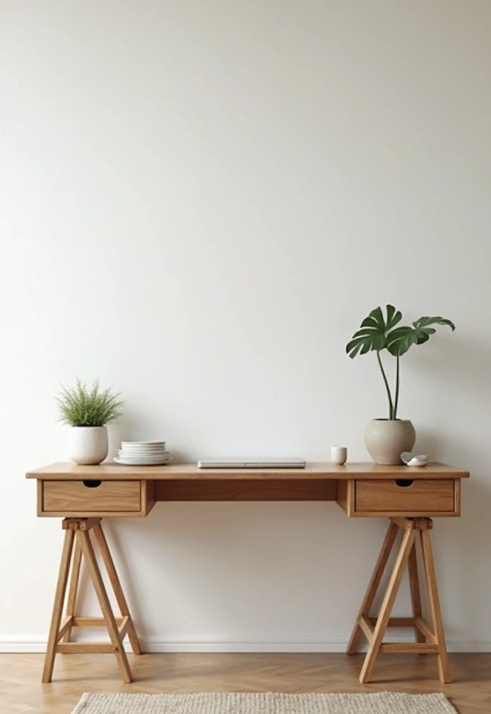 30 Office Desk Inspiration Pics That’ll Make You Redecorate Today - 7. Minimalist Zen