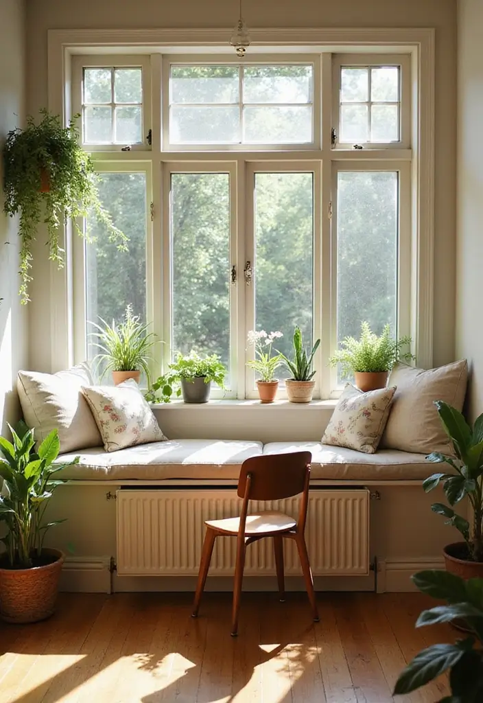 30 Office Nook in Living Room Ideas That Don’t Ruin Your Aesthetic - 5. Nook with a View