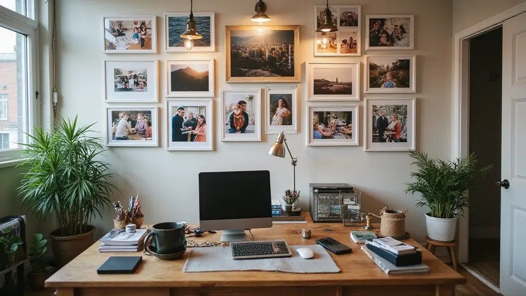 30 Office Photo Wall Ideas to Personalize Your Workspace