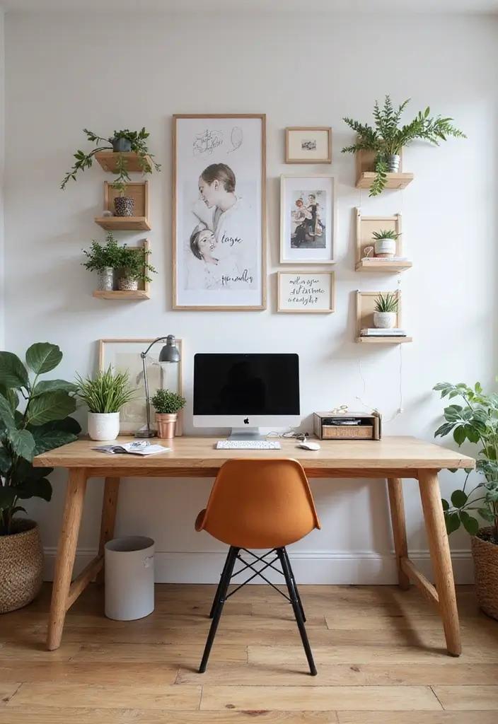 30 Office Table Design Ideas That Look Designer (But Aren’t) - 20. Personalized Desk Accessories