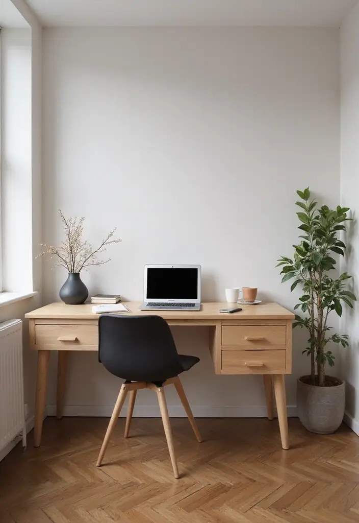 30 Office Table Design Ideas That Look Designer (But Aren’t) - 25. Dual-Purpose Office Table