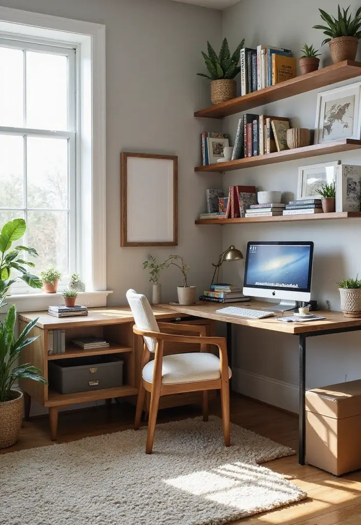 30 Office Table Design Ideas That Look Designer (But Aren’t) - 6. L-Shaped Corner Desk