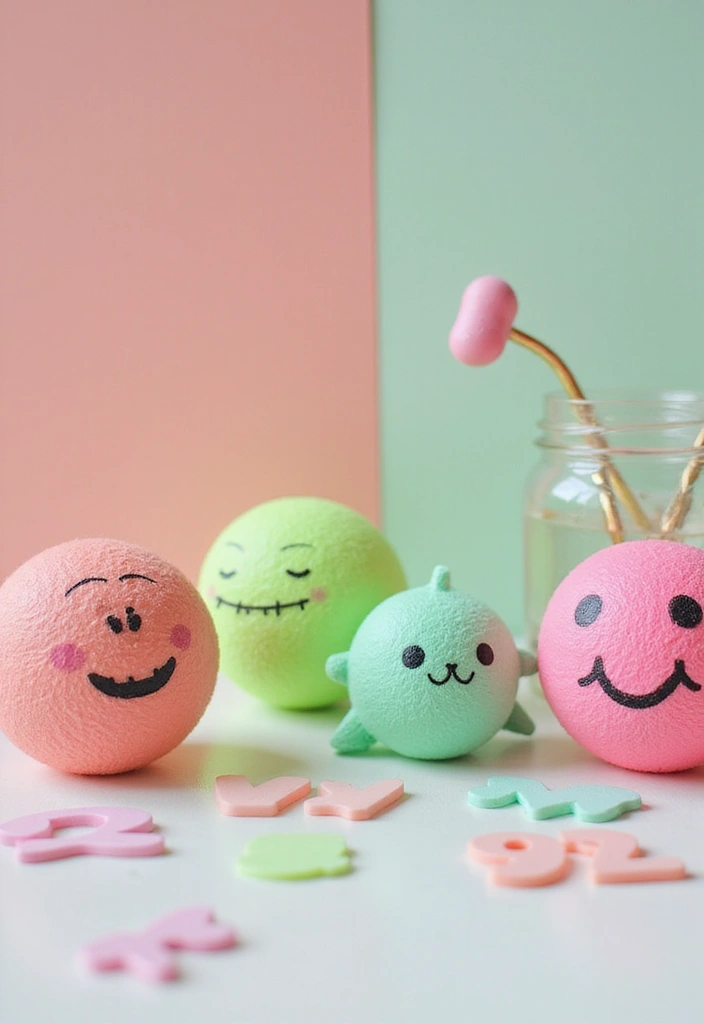30 Pink and Green Office Ideas for the Prettiest Color Combo Ever - 15. Fun Desk Toys