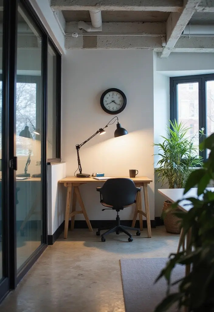 30 Shared Home Office Ideas for Couples Who Actually Get Work Done - 10. Lighting for Mood and Focus