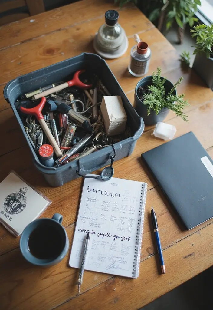30 Shared Home Office Ideas for Couples Who Actually Get Work Done - 11. Shared Toolkits for Collaboration