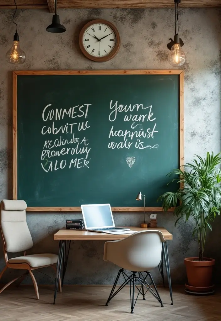 30 Shared Home Office Ideas for Couples Who Actually Get Work Done - 12. Incorporate Inspirational Quotes