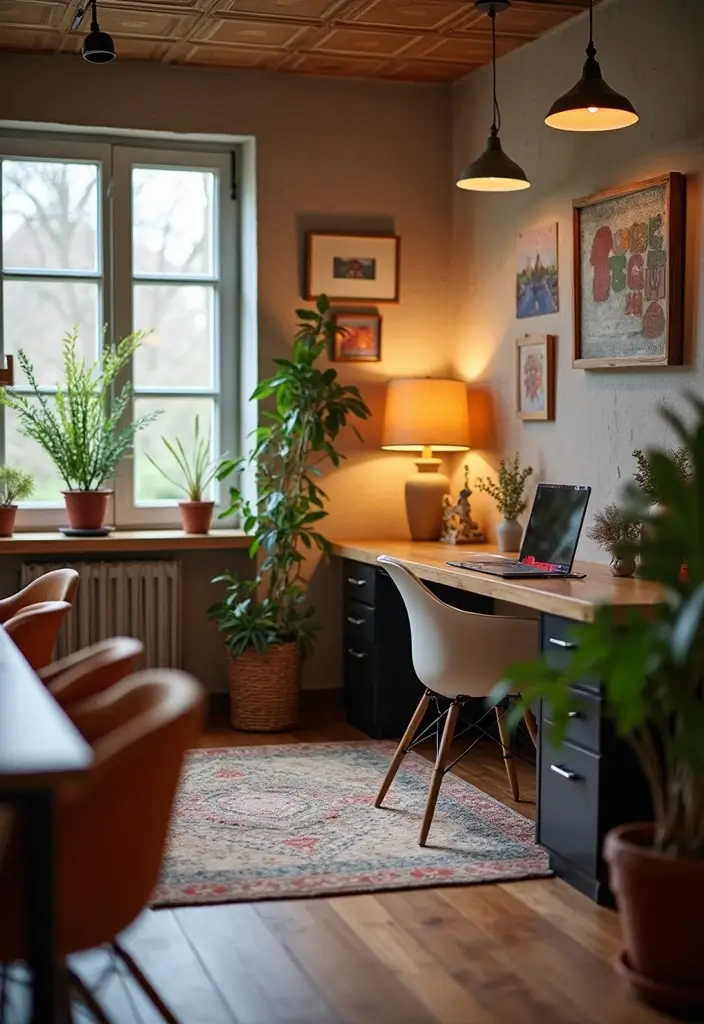 30 Shared Home Office Ideas for Couples Who Actually Get Work Done - 14. Seasonal Decor Changes