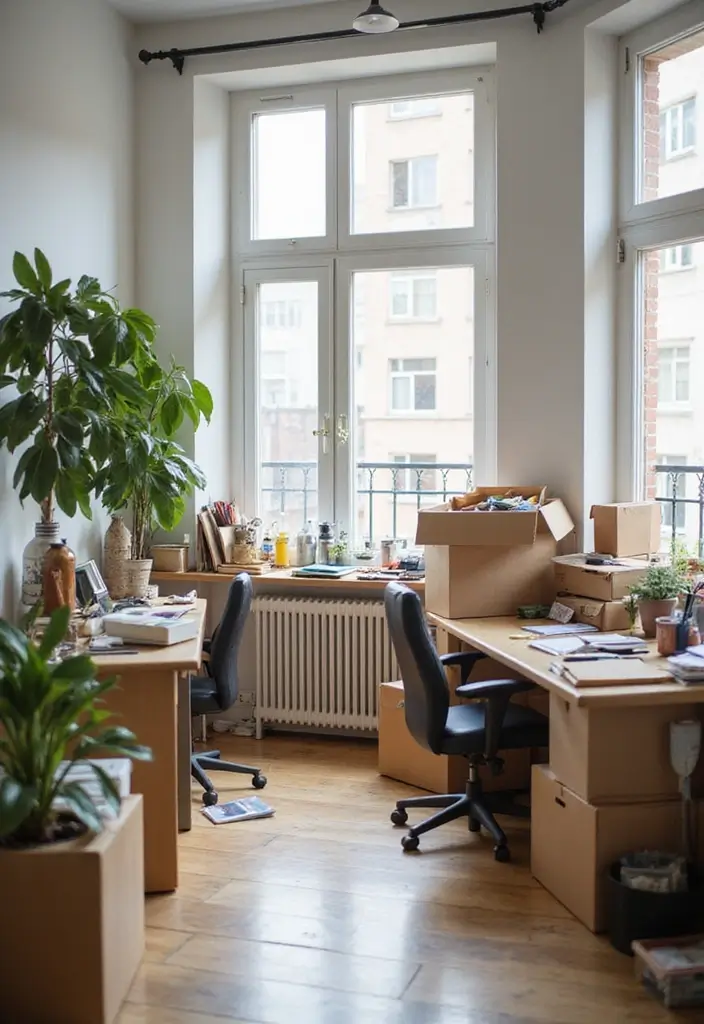 30 Shared Home Office Ideas for Couples Who Actually Get Work Done - 21. Regular Declutter Days
