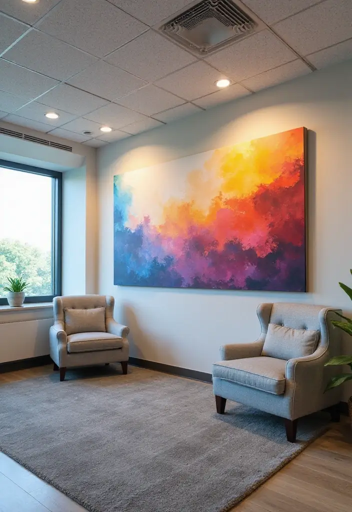 30 Shared Home Office Ideas for Couples Who Actually Get Work Done - 22. Customizable Wall Art