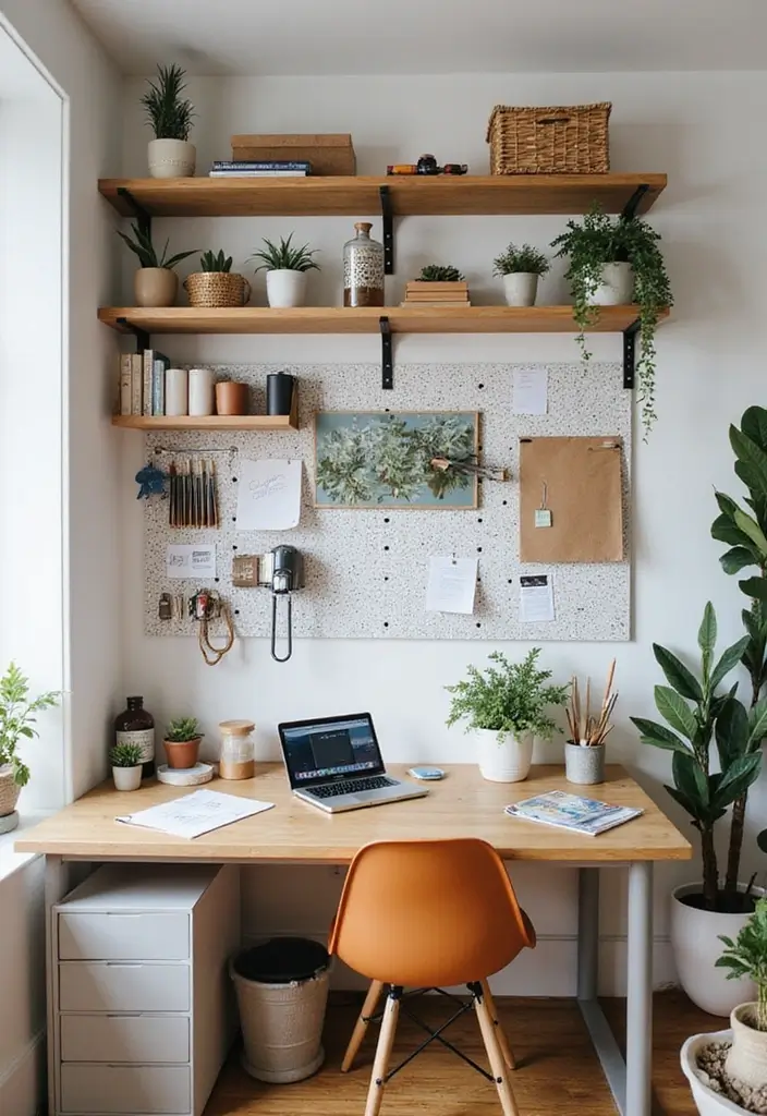 30 Shared Home Office Ideas for Couples Who Actually Get Work Done - 7. Utilize Vertical Space