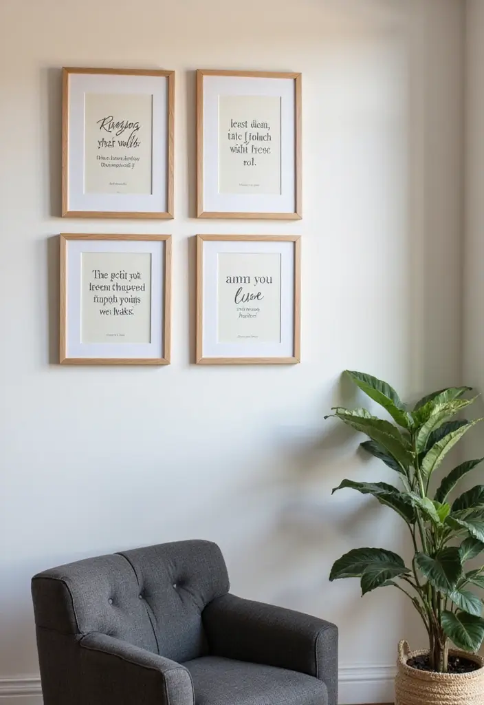 30 Social Worker Office Decor Ideas to Make Clients Feel Safe - 11. Inspirational Quotes