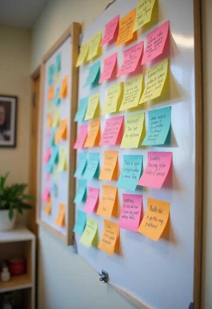 30 Social Worker Office Decor Ideas to Make Clients Feel Safe - 23. Interactive Client Board