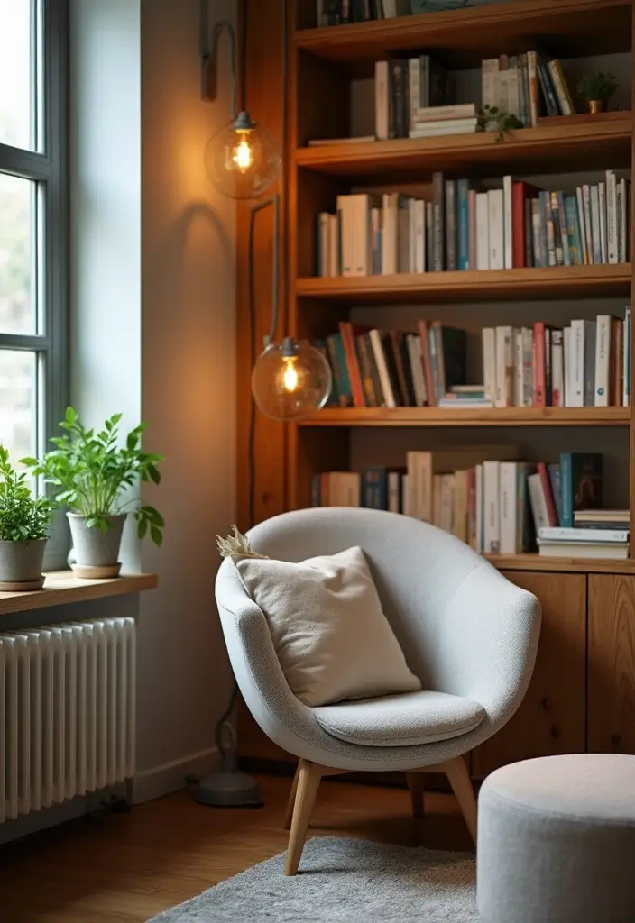 30 Social Worker Office Decor Ideas to Make Clients Feel Safe - 25. Cozy Reading Corner