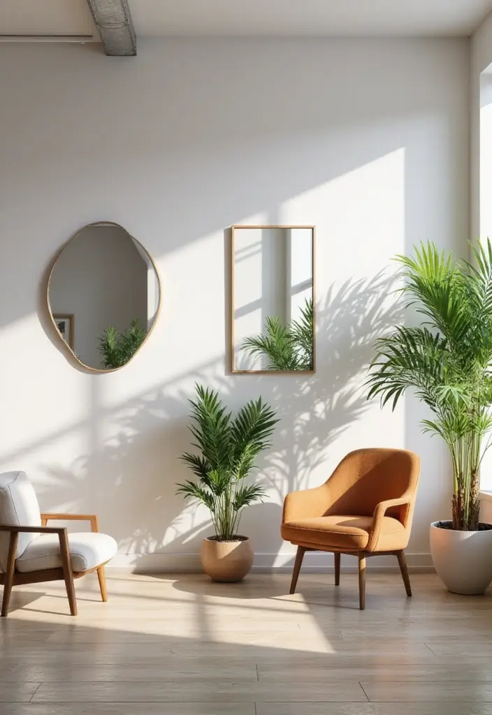 30 Social Worker Office Decor Ideas to Make Clients Feel Safe - 26. Use of Mirrors
