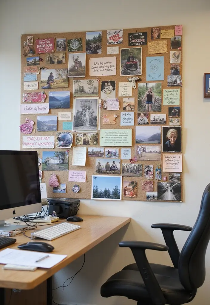 30 Social Worker Office Decor Ideas to Make Clients Feel Safe - 30. Create a Vision Board
