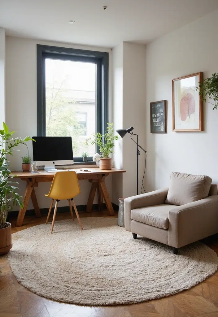 30 Studio Office Ideas for Creatives Who Need Work + Storage in One - 18. Create Zones