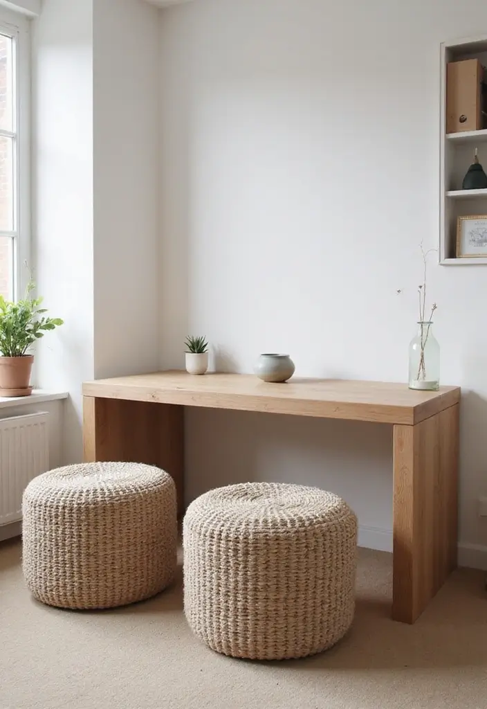 30 Studio Office Ideas for Creatives Who Need Work + Storage in One - 4. Use Multi-Functional Furniture
