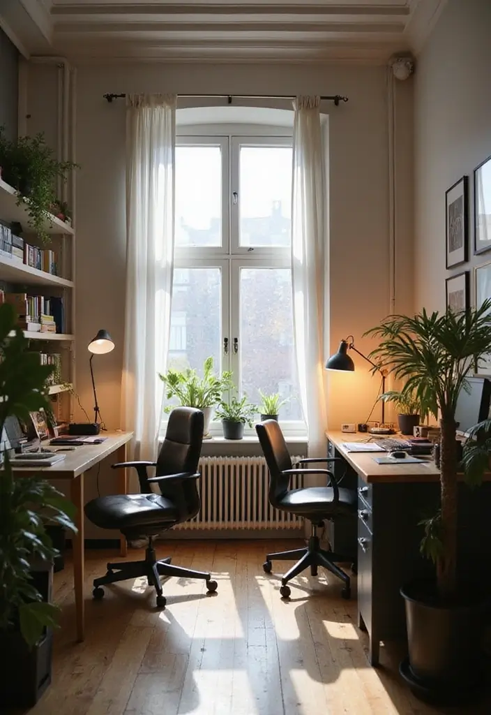 30 Studio Office Ideas for Creatives Who Need Work + Storage in One - 6. Lighting Matters