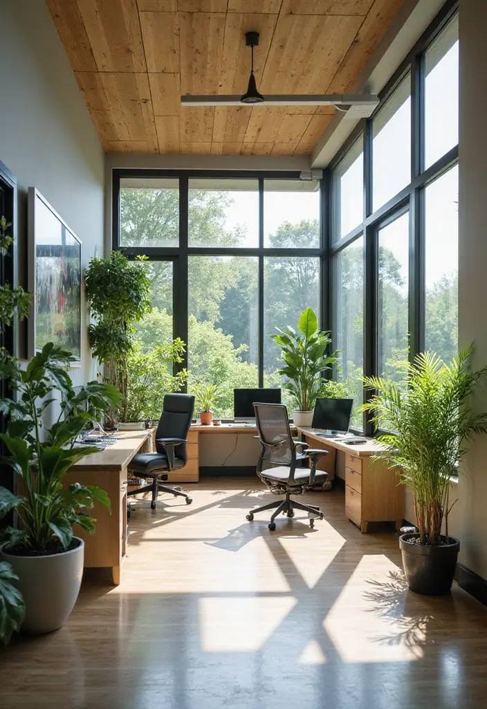 30 Sunroom Office Setups That Feel Like a Mini Vacation - 12. Tech-Savvy Setup