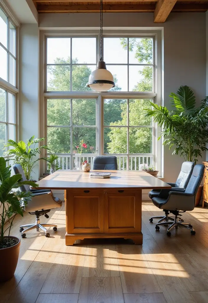 30 Sunroom Office Setups That Feel Like a Mini Vacation - 14. Open Layout Inspiration
