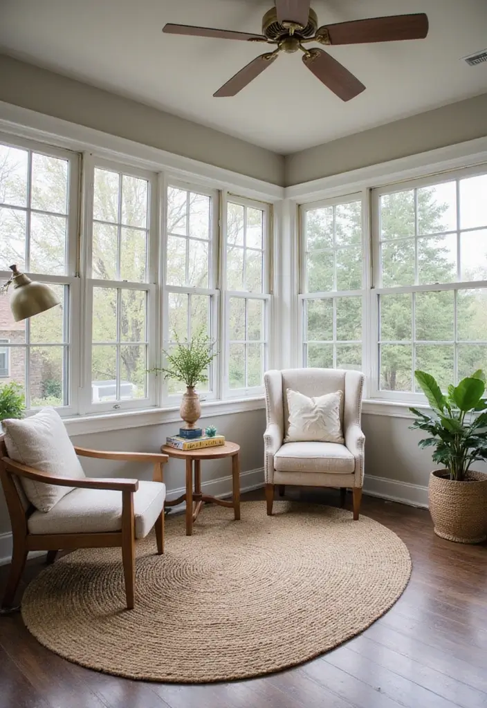 30 Sunroom Office Setups That Feel Like a Mini Vacation - 20. Personal Sanctuary Setup
