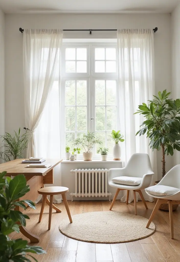 30 Sunroom Office Setups That Feel Like a Mini Vacation - 22. Bright and Airy