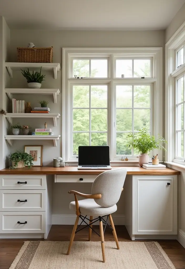 30 Sunroom Office Setups That Feel Like a Mini Vacation - 28. Smart Storage Solutions