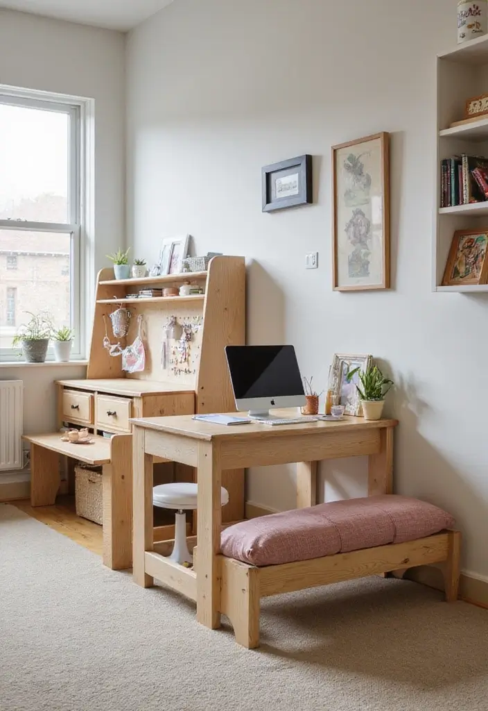 30 Toca Boca Office Ideas You Need to Try in Your Build - 11. Multi-Functional Furniture