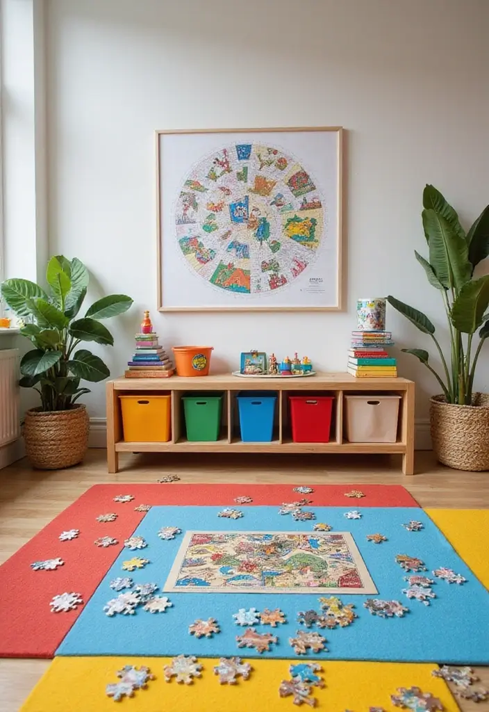 30 Toca Boca Office Ideas You Need to Try in Your Build - 28. Puzzle Play Area