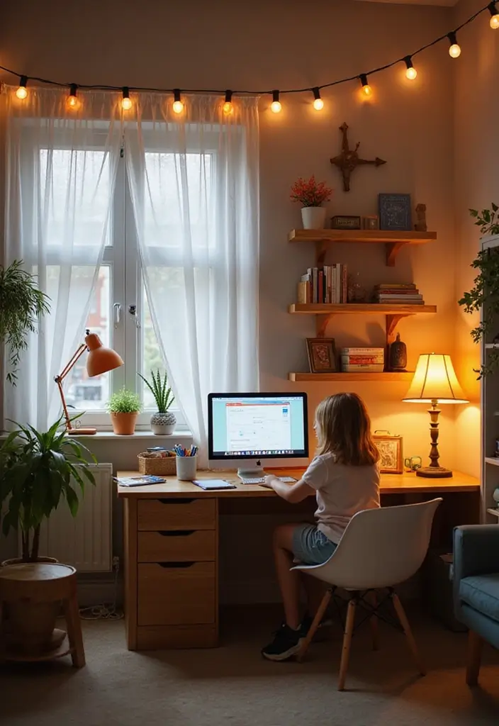 30 Toca Boca Office Ideas You Need to Try in Your Build - 8. Fun Lighting Options