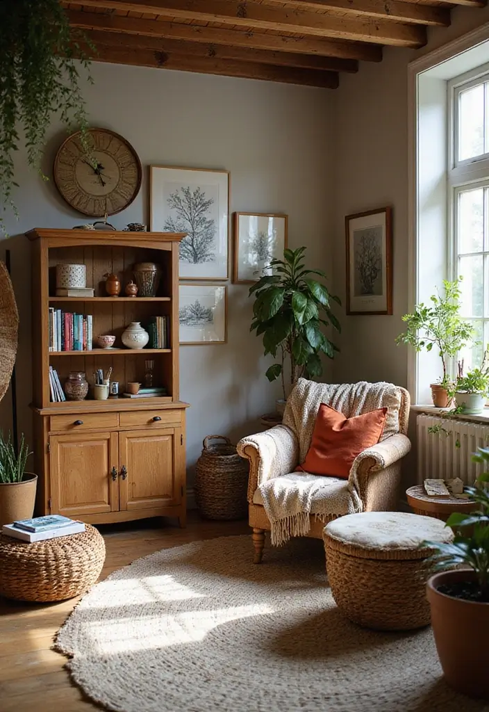 30 Vintage Office Ideas with Antique: Embrace Library-Core Vibes - 26. Layered Textures