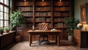 30 Vintage Office Ideas with Antique: Embrace Library-Core Vibes