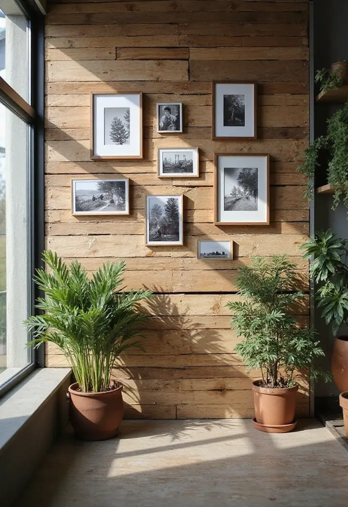 30 Wall Design Ideas for Your Office That Don’t Feel Boring - 26. DIY Wood Pallet Wall